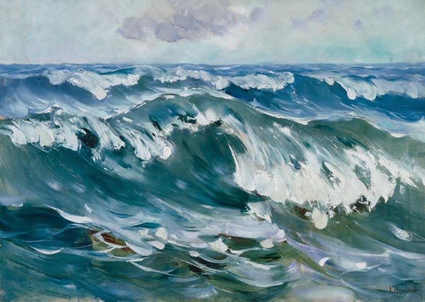 Die Welle (Meeresbrandung) von Karl Hagemeister