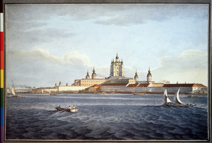 Das Smolny-Kloster in Sankt Petersburg von Karl Petrowitsch Beggrow
