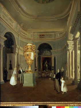 Der Ovalsaal der Alten Eremitage in St. Petersburg