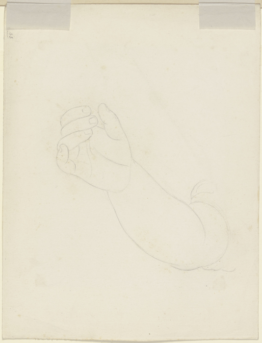 Greifende oder pflückende Hand von Carl Friedrich Sandhaas