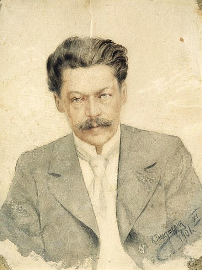 Portrait of the composer Anton Arensky (w/c on cardboard) von Karl Tavaststjerna