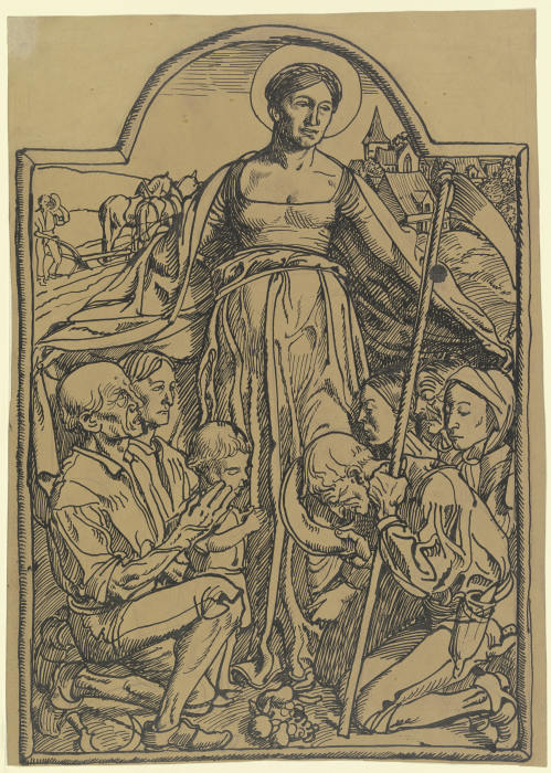 Maria im Gnadenmantel von Karl Friedrich (Fritz) Boehle