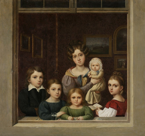 Die Kinder des Malers Carl Gustav Carus von Karl Josef Raabe