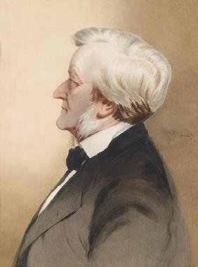 Porträt des Komponisten Richard Wagner (1813-1883)