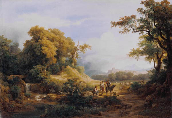 Landschaft bei Apeggi. von Károly Markó