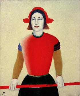 Mädchen mit rotem Stab 1932
