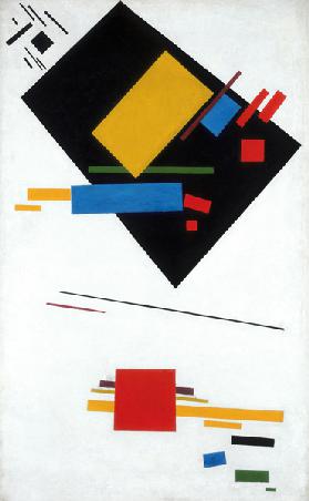 Suprematische Malerei (Schwarzes Trapez und Rotes Quadrat) 1915