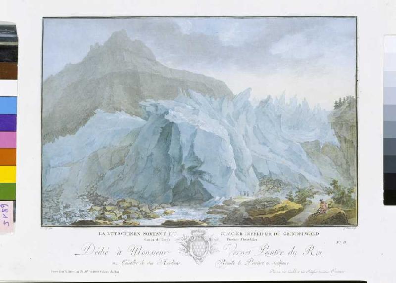 Am Rand des inneren Grindelwalder Gletschers von Kaspar Wolf