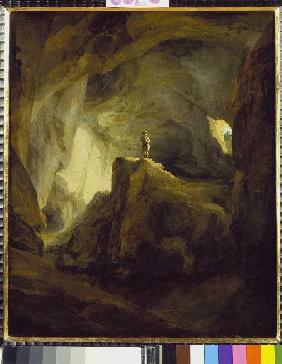 Das Innere der Bärenhöhle bei Welschenrohr 1778