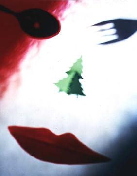 Christmas Face, 1995 (colour photo) 
