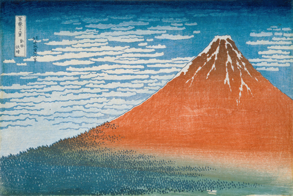 Der Fuji bei klarem Wetter - Aus der Serie der 36 Ansichten des Fudschijama von Katsushika Hokusai