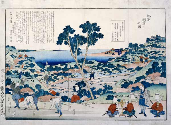 Ordnance Survey Of Countryside von Katsushika Hokusai