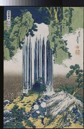 Der Yoro Wasserfall in der Provinz Mino. Aus der Serie: Eine Reise zu den Wasserfällen Japans.