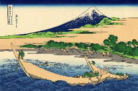 Skizze von der Tago-Bucht bei Ejiri an der Tokaido-Straße (aus der Bildserie „36 Ansichten des Berge