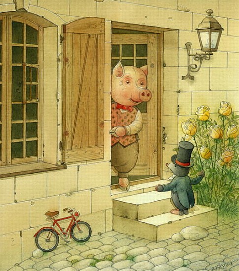 Pig Singer, 2006 (w/c on paper)  von  Kestutis  Kasparavicius