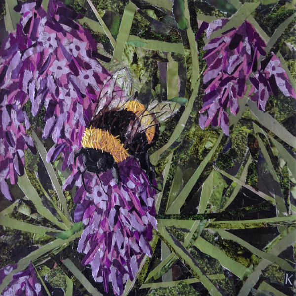 Buzz - Bumble Bee On Lavender von Kirstie Adamson