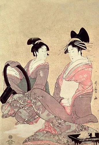 The Courtesan Hana-Murasaki von Kitagawa  Utamaro