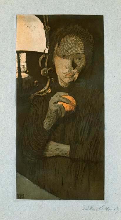 Frau mit Orange von Käthe Kollwitz