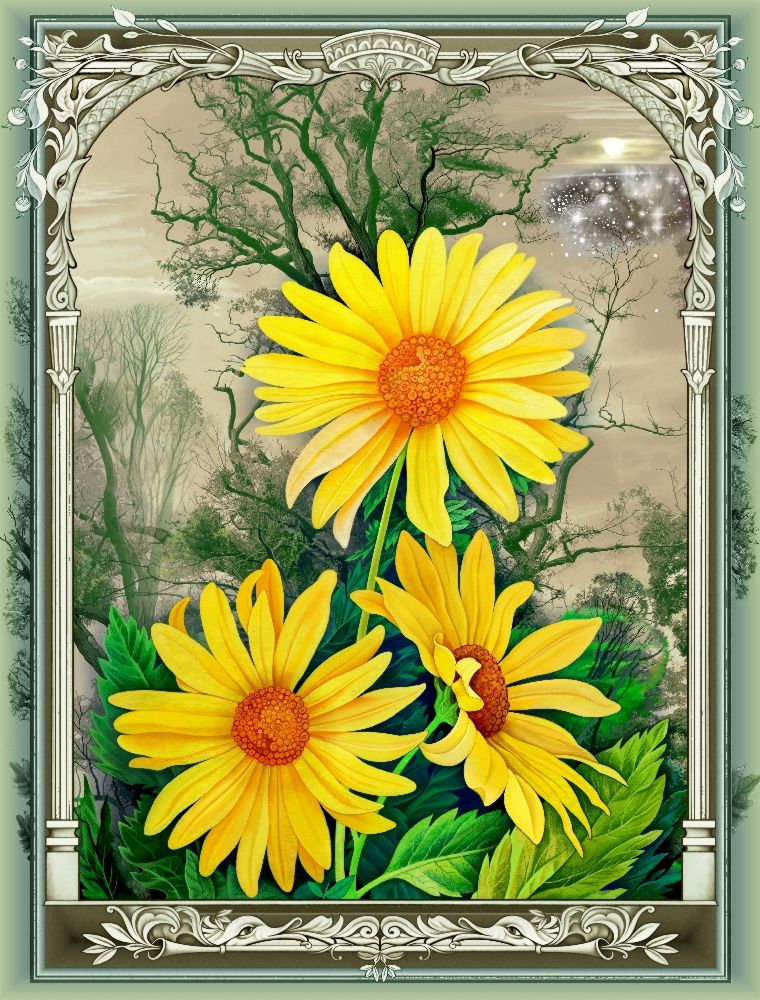 Die gelbe Blumen (Variante) von Konstantin Avdeev