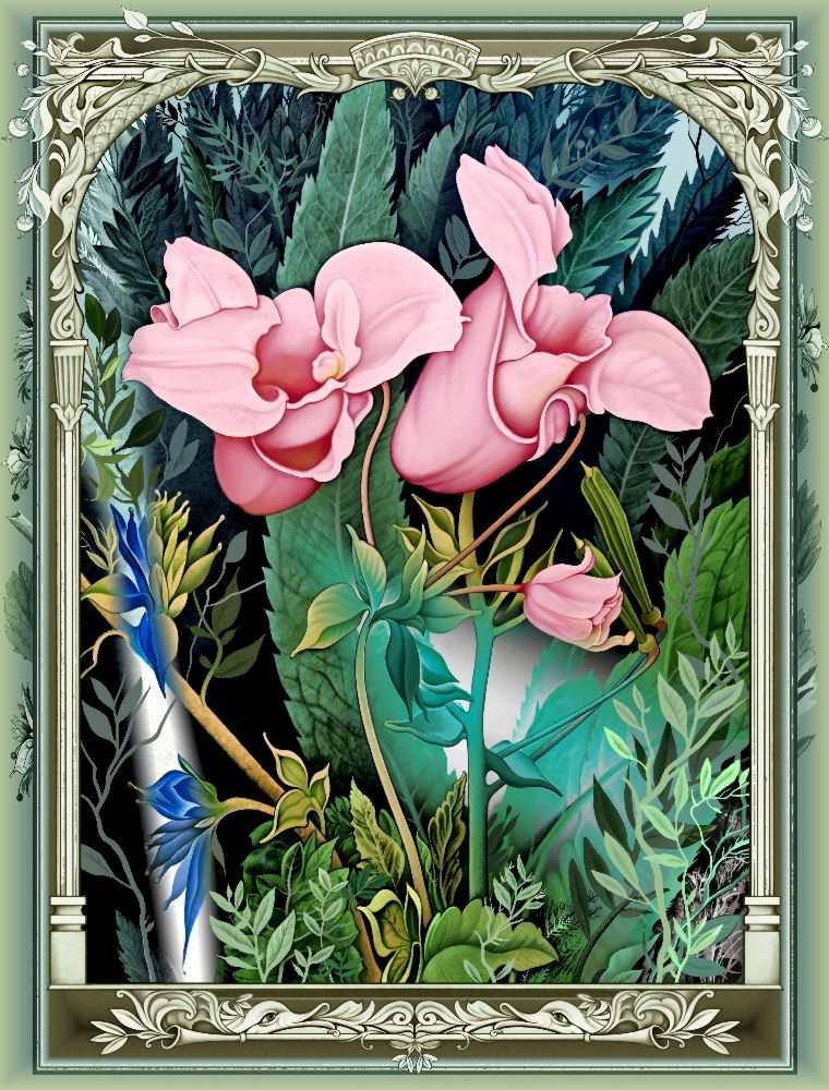 Die rosafarbene Blumen (Variante) von Konstantin Avdeev