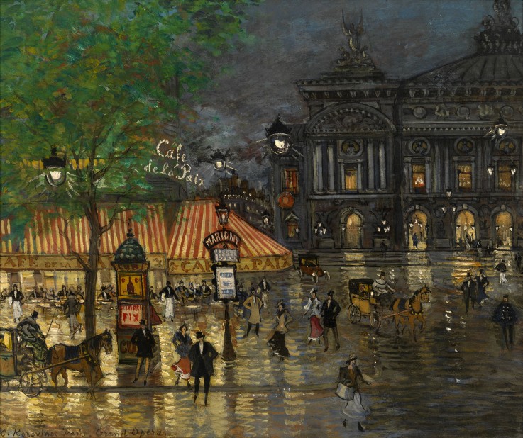 Place de l'Opéra, Paris von Konstantin Alexejewitsch Korowin