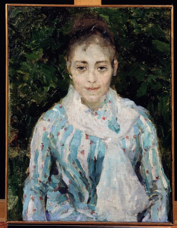 Porträt der Malerin Maria Jakuntschikowa-Weber (1870-1902) von Konstantin Alexejewitsch Korowin