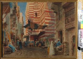 Auf der Straße in Kairo 1873