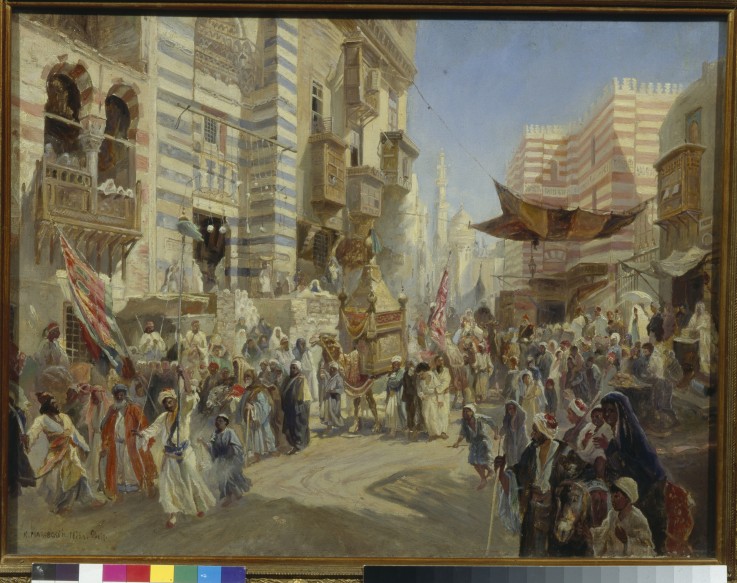 Die Überführung des Heiligen Teppichs nach Kairo von Konstantin Jegorowitsch Makowski