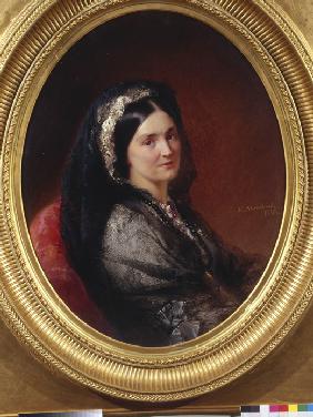 Porträt von Gräfin Natalia Pawlowna Stroganowa (1796-1872) 1864