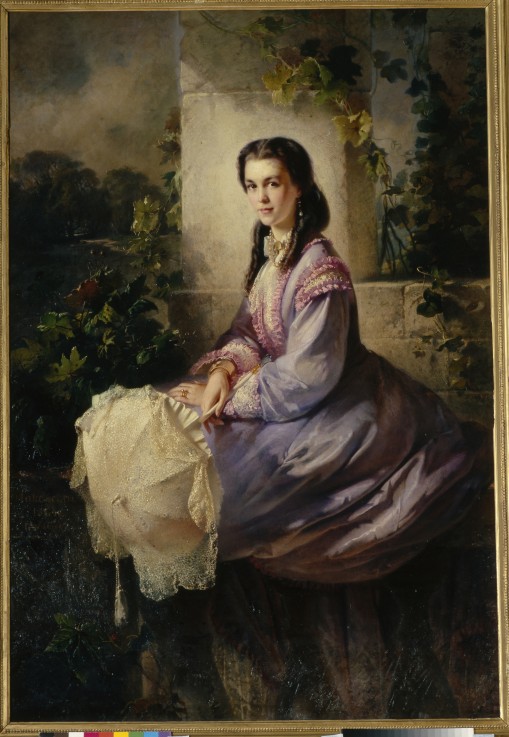 Porträt von Gräfin S.L. Stroganowa von Konstantin Jegorowitsch Makowski