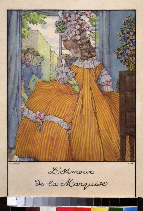 Illustration für das Buch Le Livre de la Marquise von Konstantin Somow