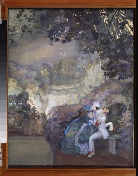 Pierrot und Dame 1910