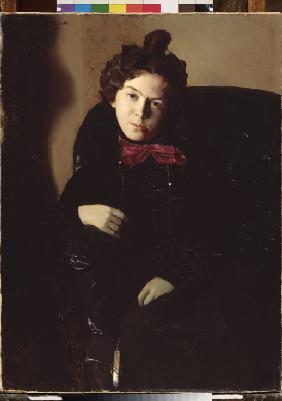 Porträt der Malerin Anna Ostroumowa (1871-1955) 1901