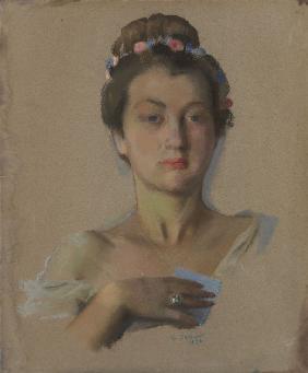 Porträt von Alexandra Lewtschenko 1934