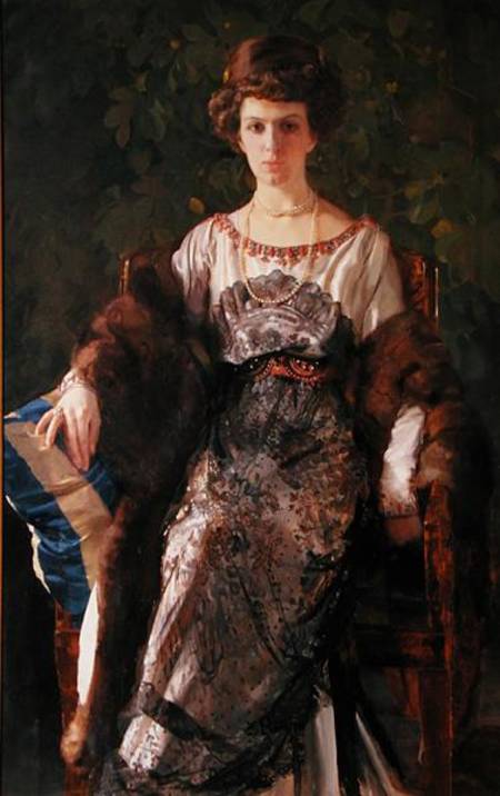 Portrait of Ewfimia Nosova von Konstantin Somow