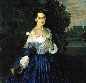 Dame in Blau (Bildnis Jelisaweta Martynowa) 1897/1900