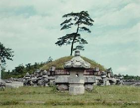 View of the Kyongnung Tomb (photo)