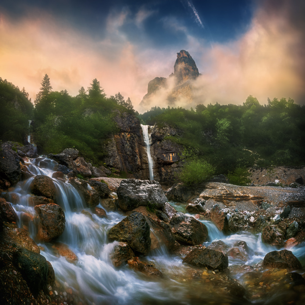 Wasserfall... von Krzysztof Browko