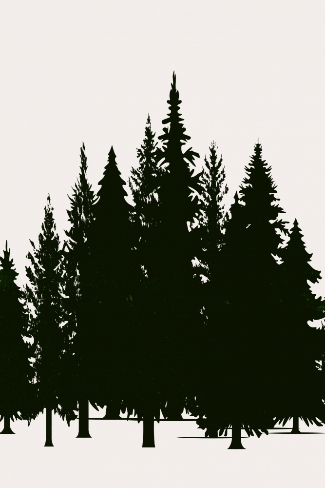 Tannenwald (dunkel) von Kubistika