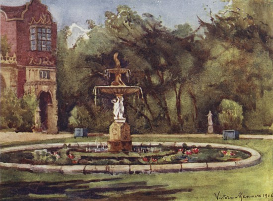 The Lily Pond, Holland House von Lady Victoria Marjorie Harriet Manners