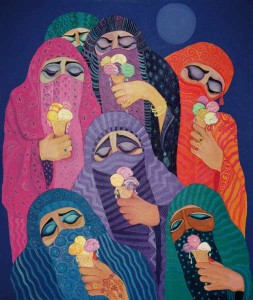 The Impossible Dream, 1989 (acrylic on canvas)  von Laila  Shawa