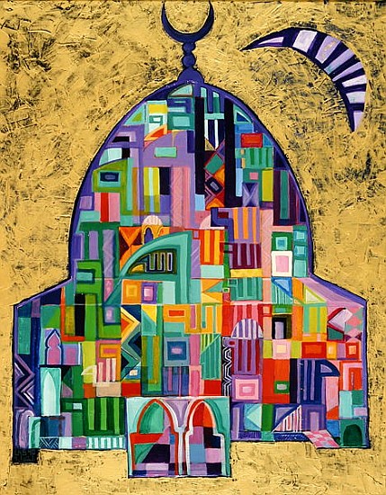 The House of God II, 1993-94 (acrylic on canvas)  von Laila  Shawa