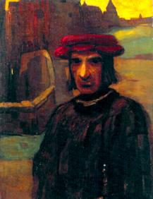 Mann mit rotem Hut 1904