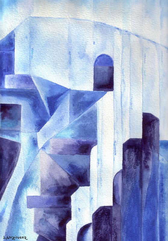 Blaue Fabrik von Peter Lanzinger