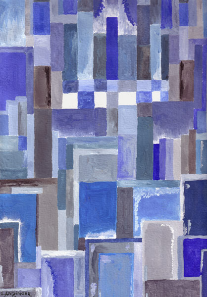 Farbenspiel grau/blau von Peter Lanzinger