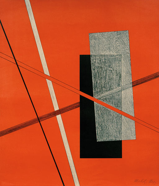 Konstruktionen. 6. Kestner-Mappe
(6 Lithografien, ein Motiv aus der Mappe) von László Moholy-Nagy
