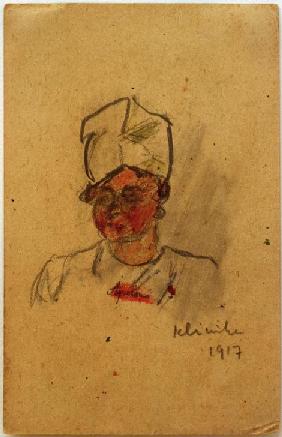 Brustbild einer Krankenschwester 1917