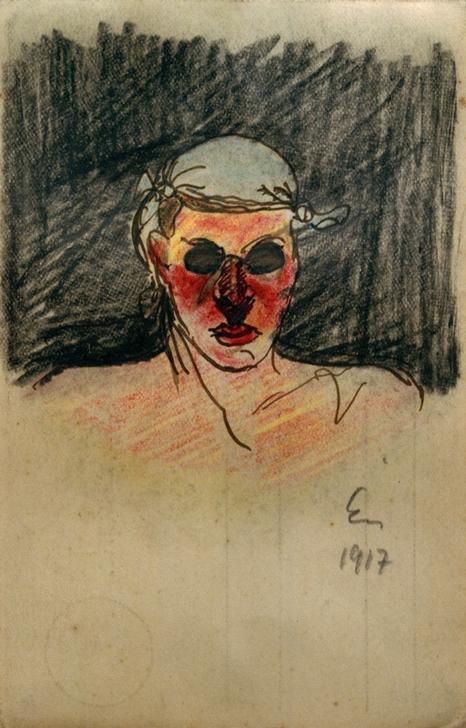 Ich (als Verwundeter) von László Moholy-Nagy