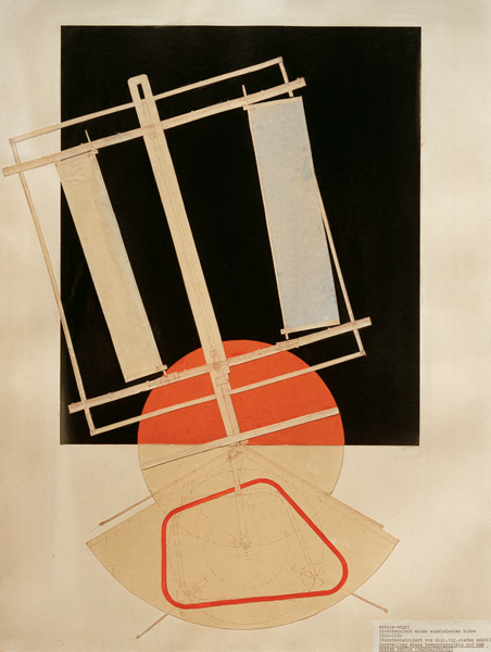 Lichtrequisit einer elektrischen Bühne von László Moholy-Nagy
