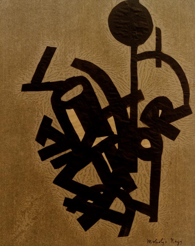 Ohne Titel (Collage mit R)  von László Moholy-Nagy